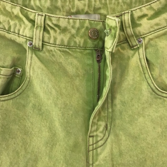 BDG High Rise Loose Baggy Lime Green Pants Size 24 NEW - Picture 5 of 9